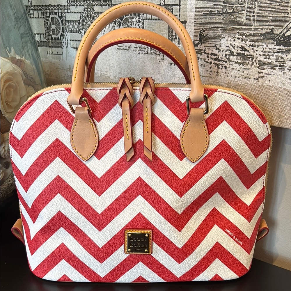 Dooney & Bourke Chevron Satchel~NWT
